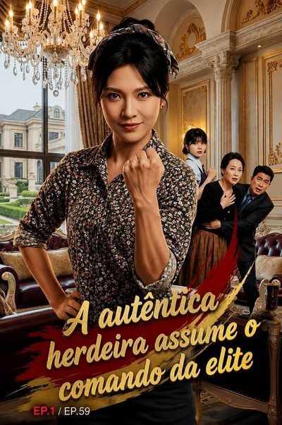 Capa da minissérie A Autêntica Herdeira Assume o Comando da Elite
