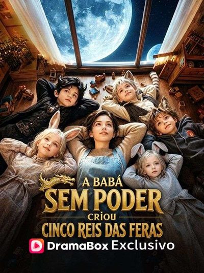 Capa da minissérie A Babá Sem Poder Criou Cinco Rei das Feras -