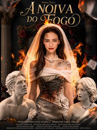 Capa da minissérie A Noiva do Fogo