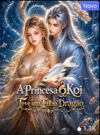 Capa da minissérie A Princesa Koi Teve um Filho Dragão