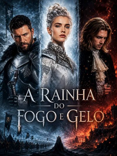 Capa da minissérie A Rainha do Fogo e do Gelo