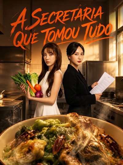 Capa da minissérie A Secretária que Tomou Tudo