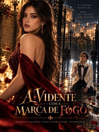 Capa da minissérie A Vidente com a Marca de Fogo