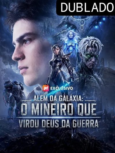 Capa da minissérie Além da Galáxia: o Mineiro que Virou Deus da Guerra