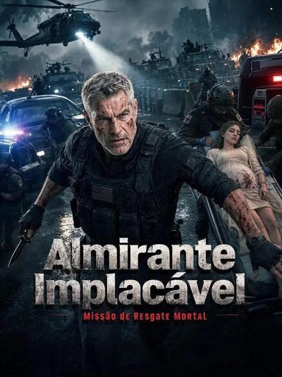 Capa da minissérie Almirante Implacável Missão de Resgate Mortal