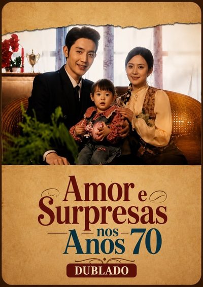 Capa da minissérie Amor e Surpresas Nos Anos 70