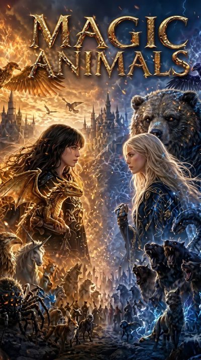 Capa da minissérie ANIMAIS MÁGICOS Magical Animals