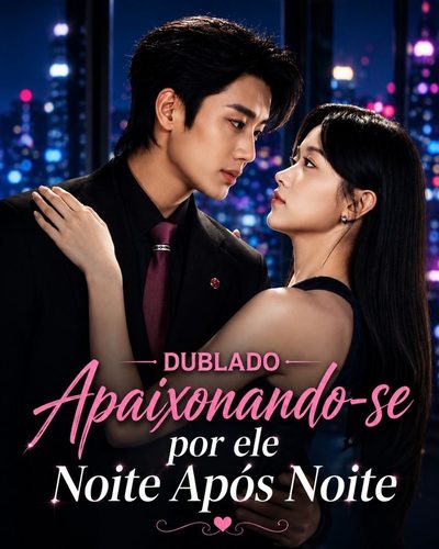Capa da minissérie Apaixonando-se por Ele Noite Após Noite Falling For Him Night After Night
