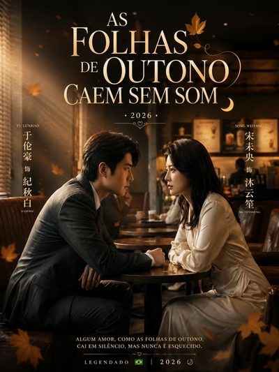 Capa da minissérie As Folhas de Outono Caem Sem Som