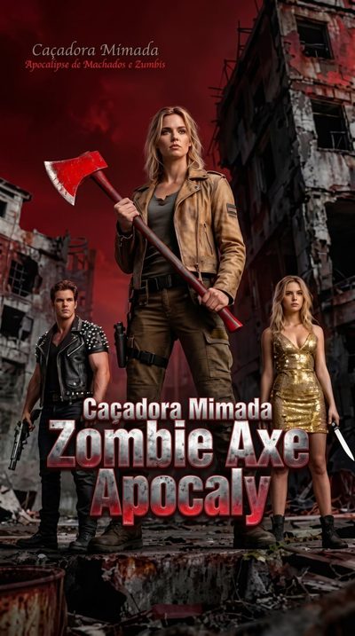 Capa da minissérie Caçadora Mimada Zombie Axe Apocaly