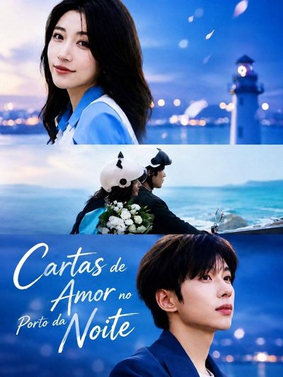 Capa da minissérie CARTAS DE AMOR NO PORTO DA NOITE Night Harbor Love Letter