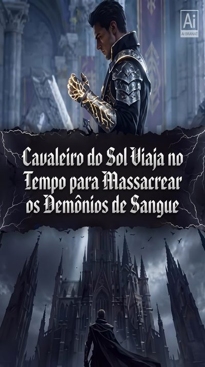 Capa da minissérie Cavaleiro do Sol Viaja no Tempo para Massacrear os Demônios de Sangue