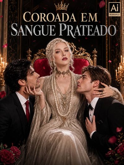 Capa da minissérie Coroa em Sangue Prateado