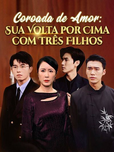 Capa da minissérie Coroada de Amor: Sua Volta por Cima com Três Filhos