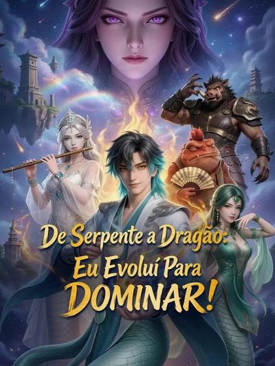Capa da minissérie De Serpente a Dragão: Eu Evoluí para Dominar!