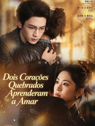 Capa da minissérie Dois Corações Quebrados Aprenderam a Amar Fogos e Luar