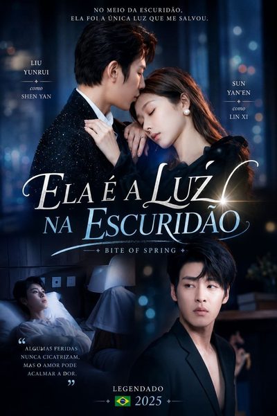 Capa da minissérie Ela É a Luz na Escuridão