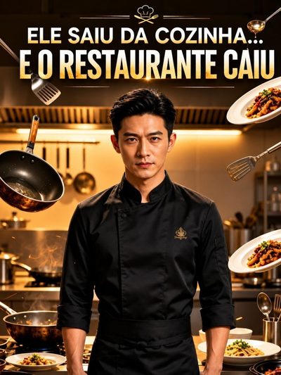 Capa da minissérie Ele Saiu da Cozinha e o Restaurante Caiu