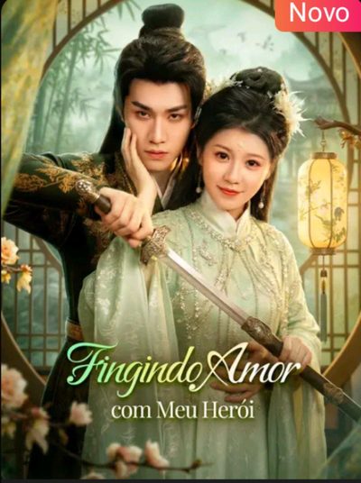 Capa da minissérie Fingindo Amor com Meu Herói Legendado