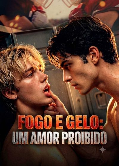 Capa da minissérie Fogo e Gelo um Amor Proibido Dublado