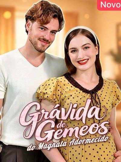 Capa da minissérie Grávida de Gêmeos do Magnata Adormecido