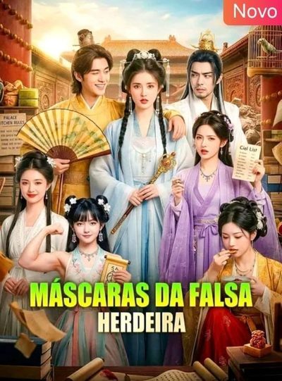Capa da minissérie Máscaras da Falsa Herdeira