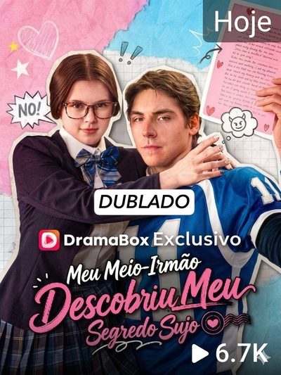 Capa da minissérie Meu Meio Irmão Descobriu Meu Segredo Sujo