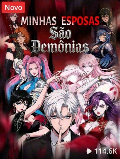 Capa da minissérie Minhas Esposas São Demônias