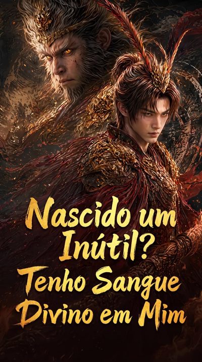 Capa da minissérie Nascido um Inútil Tenho Sangue Divino em Mim