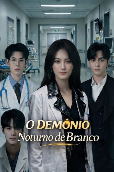 Capa da minissérie O Demônio Noturno de Branco