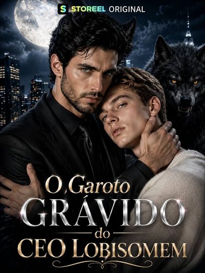 Capa da minissérie O GAROTO GRÁVIDO DO CEO LOBISOMEM Bl