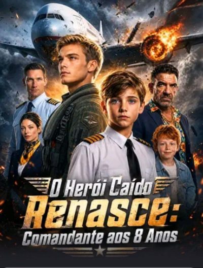 Capa da minissérie O Herói Caído Renasce: Comandante Aos 8 Anos