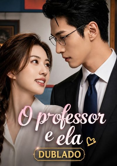 Capa da minissérie O Professor e Ela