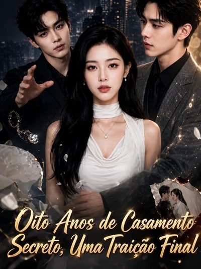 Capa da minissérie Oito Anos de Casamento Secreto, uma Traição Final