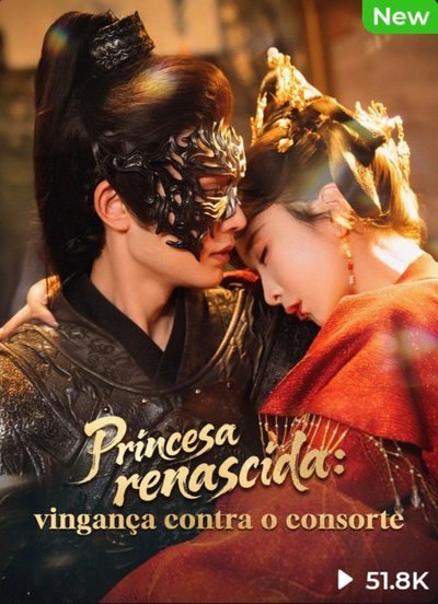 Capa da minissérie 🌟princesa Renascida: Vingança Contra o Consorte🌟