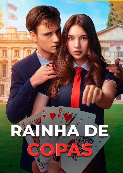 Capa da minissérie RAINHA DE COPAS Queen of hearts