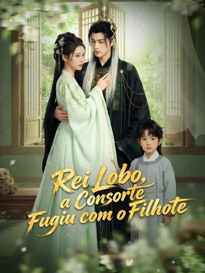Capa da minissérie Rei Lobo, a Consorte Fugiu com o Filhote