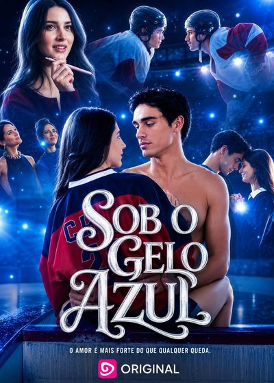 Capa da minissérie SOB O GELO AZUL - Beneath The Blue Ice