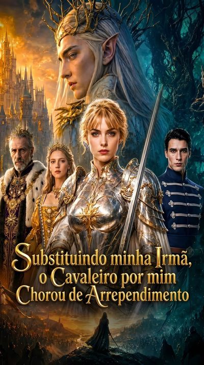 Capa da minissérie Substituindo minha Irmã, o Cavaleiro por mim Chorou de Arrependimento