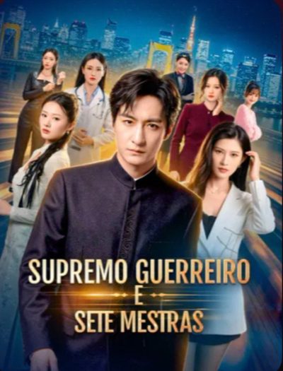 Capa da minissérie Supremo Guerreiro e Sete Mestras 🫰🏼