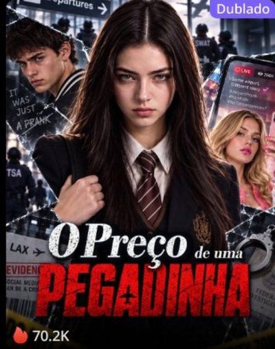 Capa da minissérie TARDE DEMAIS PARA SE ARREPENDER O preço de uma pegadinha -