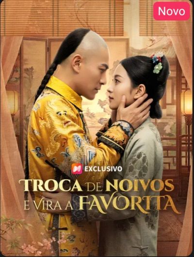 Capa da minissérie Troca de Noivos e Vira a Favorita