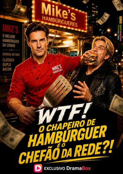 Capa da minissérie Wtf! o Chapeiro de Hamburguer É o Chefão da Rede ?